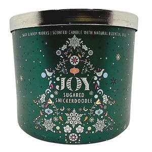 JOY SUGARED SNICKERDOODLE 3-WICK CANDLE BY BATH AND BODY WORKS